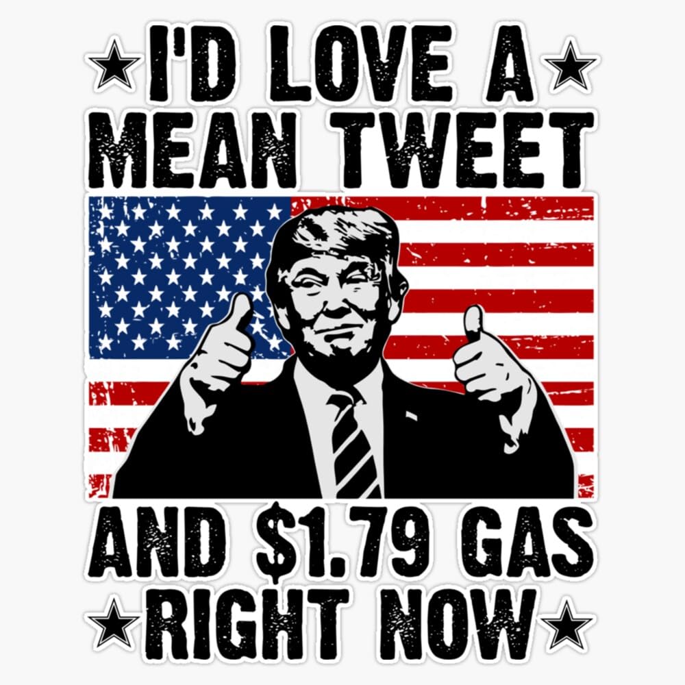 Amazon.com: Trump Gas Prices, Mean Tweets Bumper Sticker Vinyl